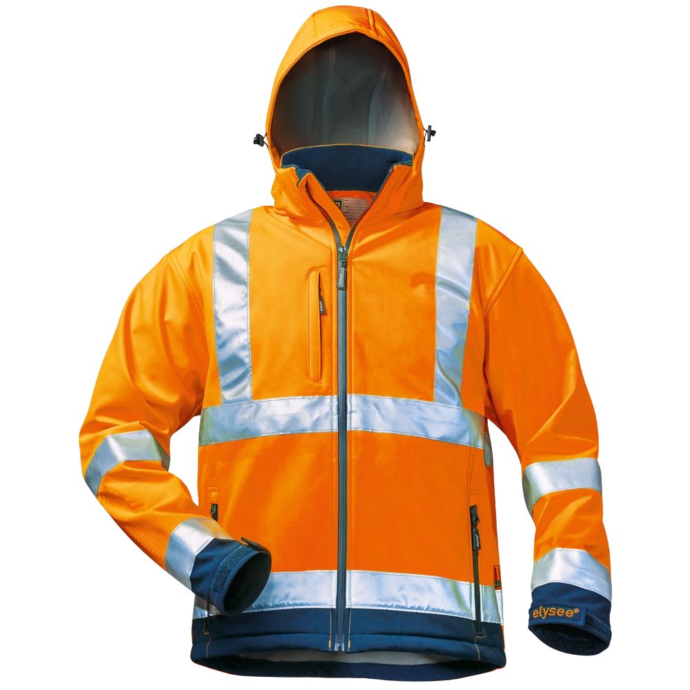 VESTE SOFTSHELL BILL ORANGE/MARINE