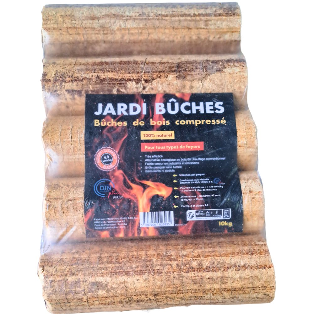 BUCHES COMPRESSEES HOLZBRIKETTS