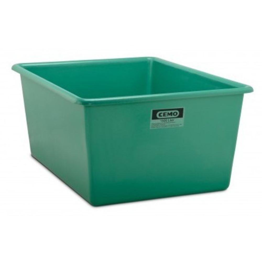 BAC RECTANGULAIRE 1500 L VERT CEMO