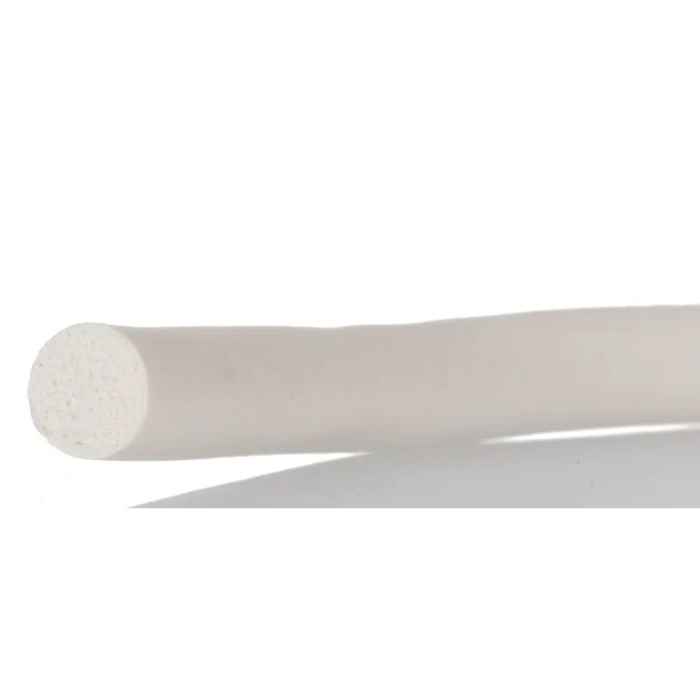 CORDE SILICONE MOUSSE BLANCHE 8 MM