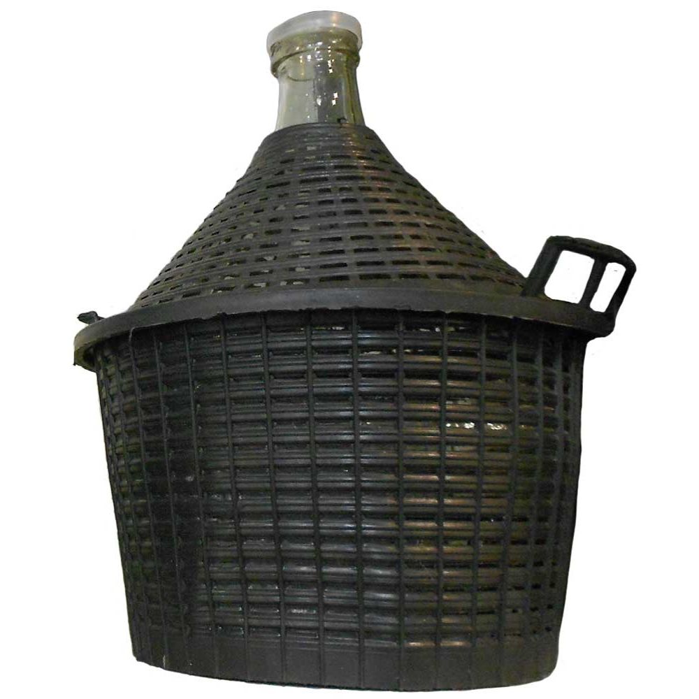 BONBONNE VERRE AVEC COUVERTURE