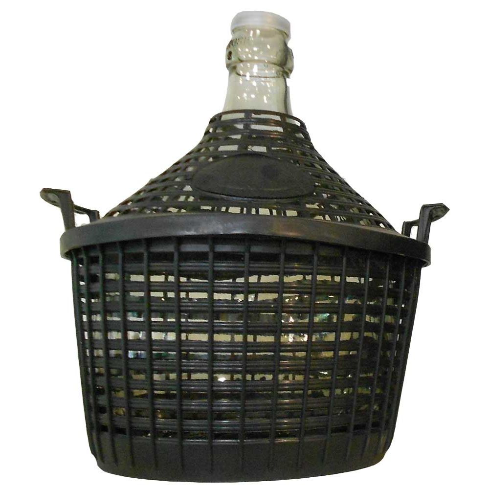 BONBONNE VERRE AVEC COUVERTURE