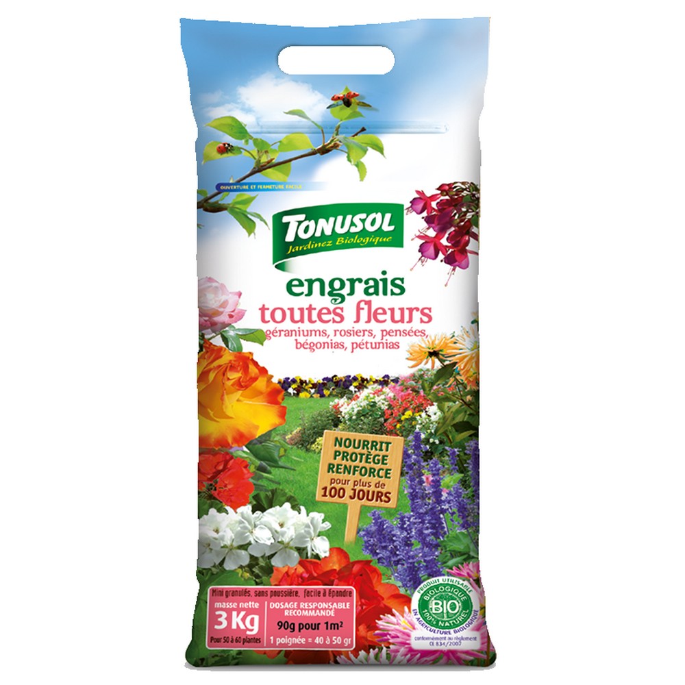 ENGRAIS TOUTES FLEURS 3 KG TONUSOL