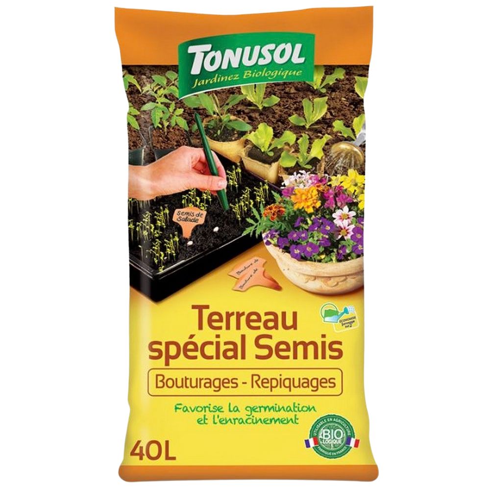 TERREAU SEMIS BIO 40 L TONUSOL