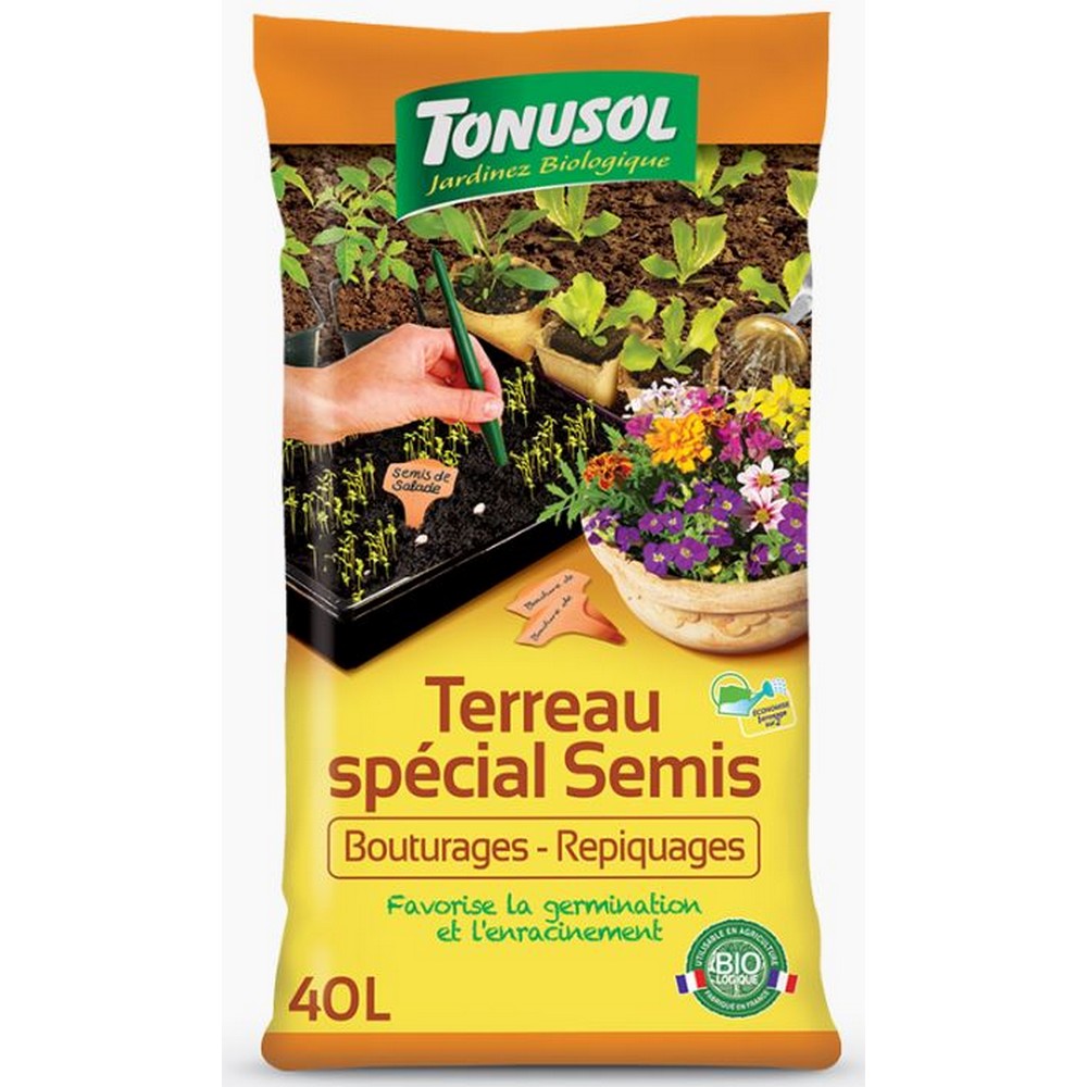 TERREAU SEMIS BIO 40 L TONUSOL