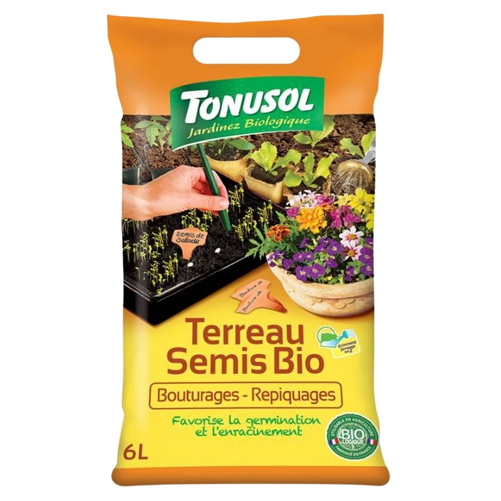 TERREAU SEMIS BIO 6 L TONUSOL